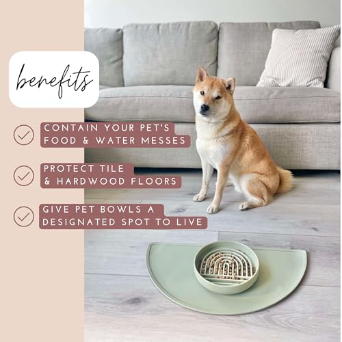 Silicone Dog Food Mat (Spruce / Medium)