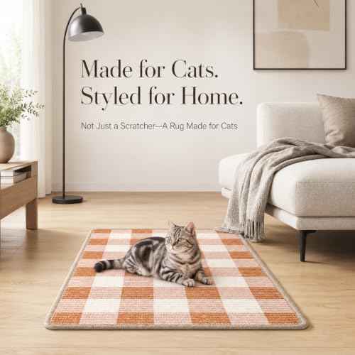 Cat Scratcher Mat (Coffee White)
