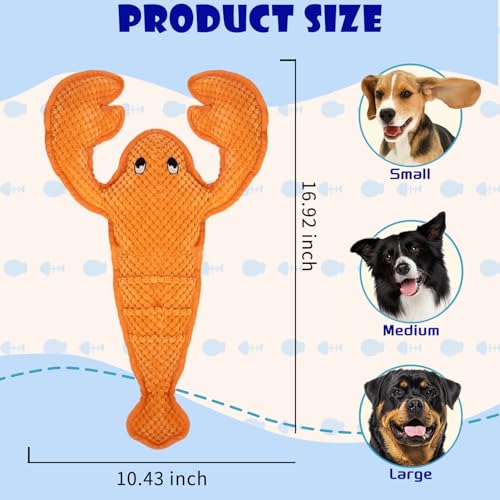 Squeaky Dog Toy No Stuffed Dog Toys (Orange)