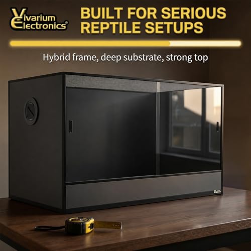 120 Gallon Reptile Enclosure 48x24x24 (Black)