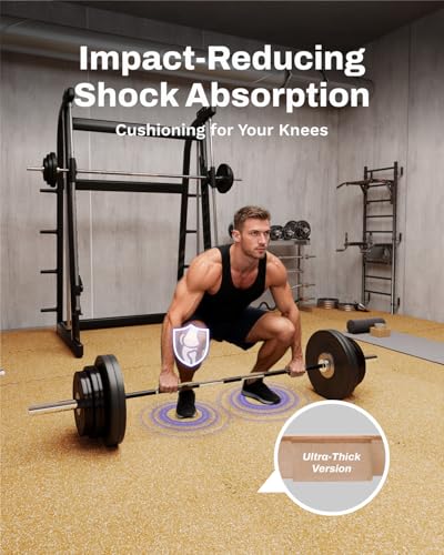 0.79" Thick Gym Flooring for Home Gym (Wood / 48 Sq Ft (12 Tiles))