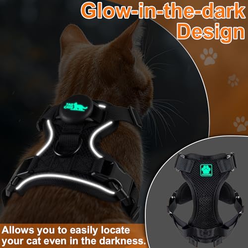 Cat Harness and Leash for Walking (XS / Black)