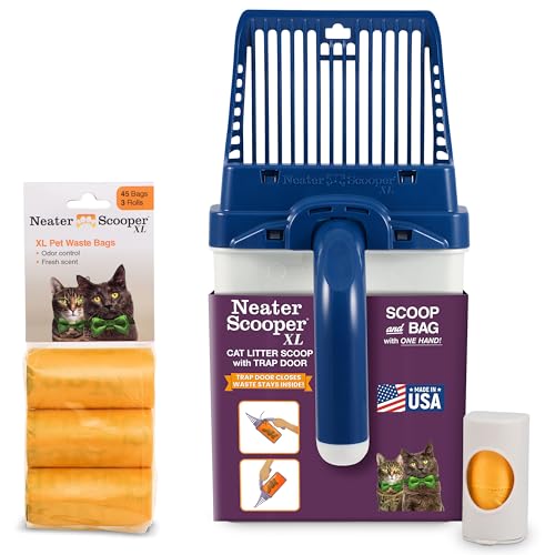 Neater Scooper XL Cat Litter Scoop (Blue / XL - 60 Bags)