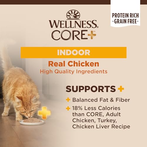CORE+ Pate Adult Canned Wet Cat Food for Indoor Cats (5.5 Ounce (Pack of 12))