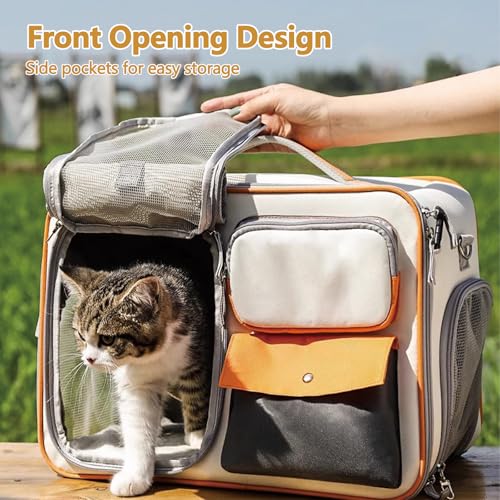 Dog Backpack Pet Backpack with Upgrade Waist Cushion Design to Better Fit The Waist (Gray)