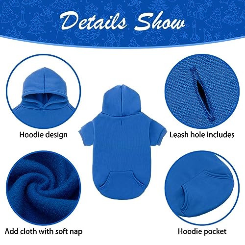 Dog Hoodie for Large Medium Small Dogs (Blue / X-Large/XX-Large)
