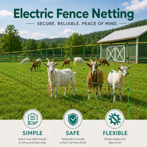 Electric Fence Netting (164'L x 35.4" H)