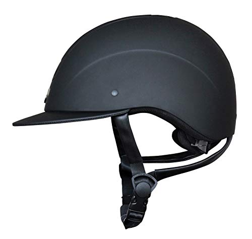 Royal Wide Brim Riding Helmet (X-Small / Sh Matte Black | Top Matte Black | Tr Matte Black | Br Wide)