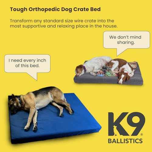 Tough Ripstop Orthopedic Crate Bed (XX-Large (53" L x36" W x 4" H) / Titanium Premium Finish)