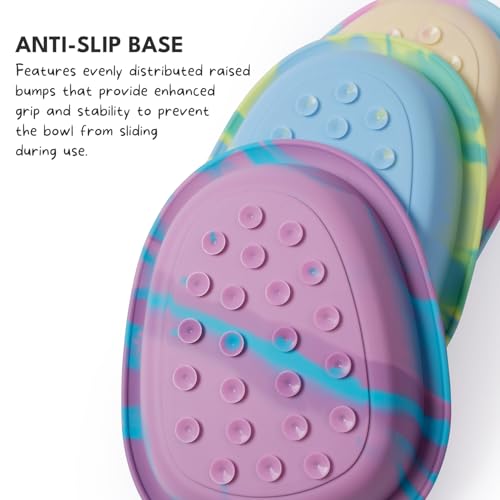Dog & Cat Lick Mat Bowls with Suction Cups (Green / Large)