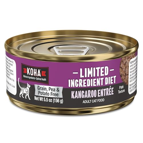 Limited Ingredient Diet Kangaroo Pate for Cats (5.5 Ounce (Pack of 24))