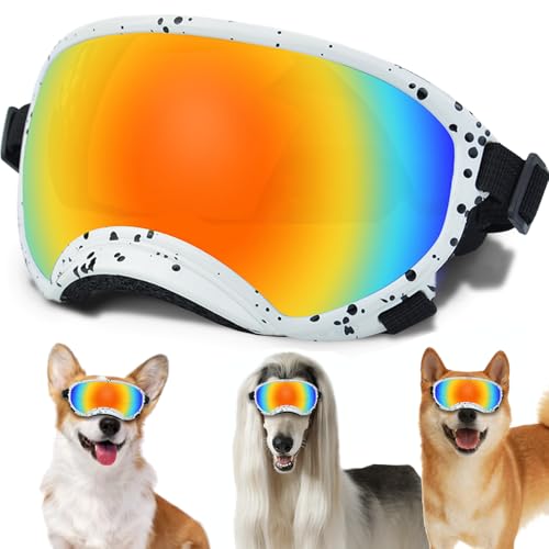 Medium Dog Sunglasses with Adjustable Strap UV Protection