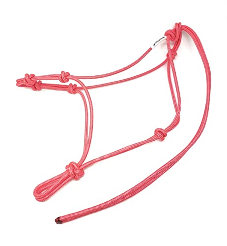 Horse Rope Training Halter (Pink / Yearling)