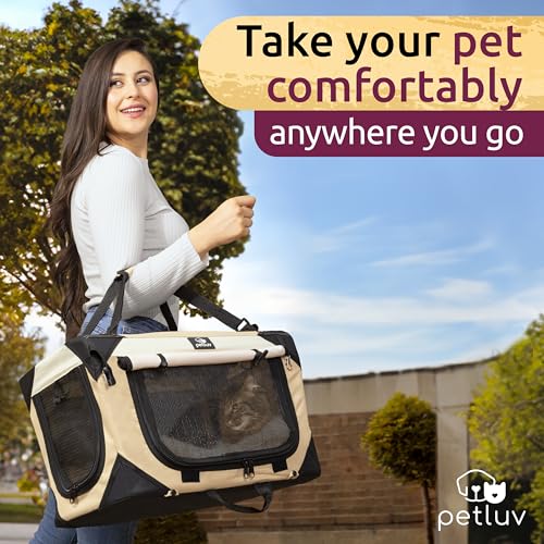Cat & Dog Carrier (Tan / Medium)
