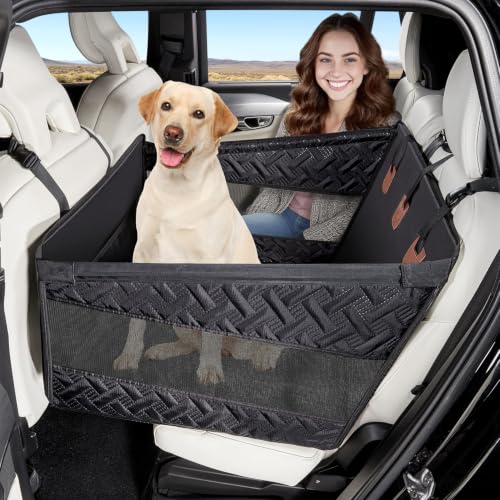 Dog Car Seats for Large Medium Dogs Car Seat Cover (Black / Large Dog)