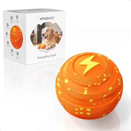 Interactive Dog Toys Automatic Bouncing Dog Ball for Small & Large Dogs (Orange)