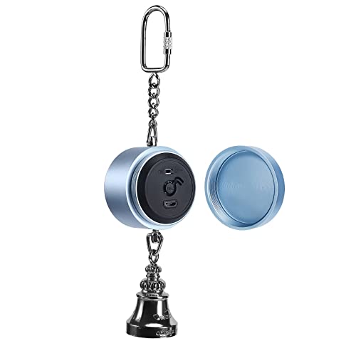 Bird Toys Parrot Talking Coach & Interactive Voice Bell for Parakeet (Blue)