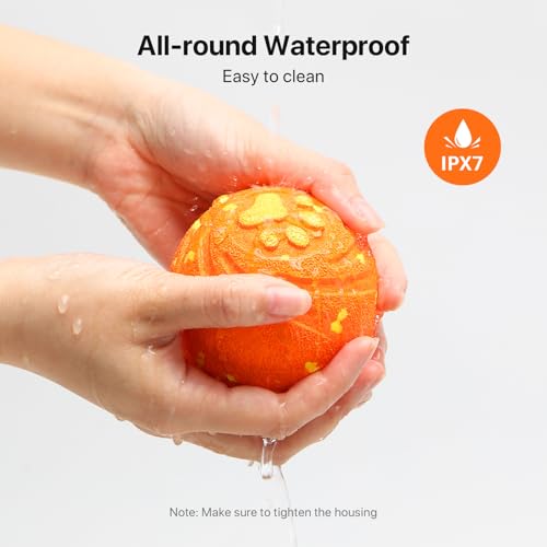Interactive Dog Toys Automatic Bouncing Dog Ball for Small & Large Dogs (Orange)