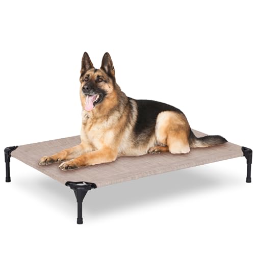 Elevated Dog Bed for Outdoor (Grey / 42"L x 30"W x 7"Th)