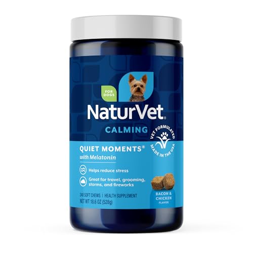 Quiet Moments Calming with Melatonin Dog Supplement (240 Count (Soft Chews))