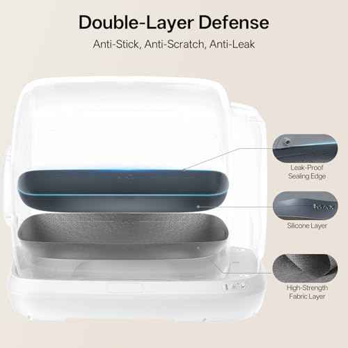 Self Cleaning Litter Box for Multiple Cats (White)