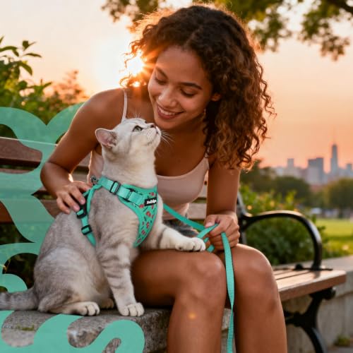 Cat Harness and Leash Set (S / Cherry Grove)