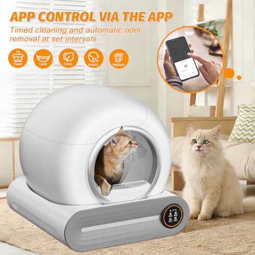 Self Cleaning Cat Litter Box (White)