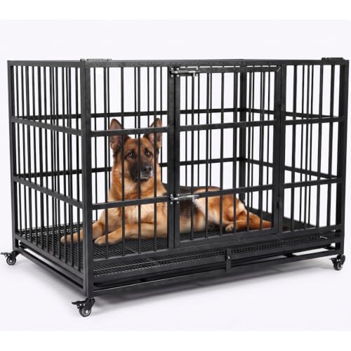 38" Heavy Duty Dog Crate (Black)