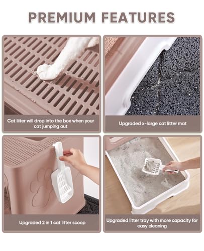 Cat Litter Box with X (Upgrade Coffee)