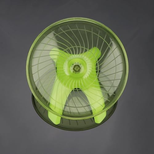 Hamster Wheel Flying Saucer Silent Exercise Wheel Running Wheel for Hamsters (Green)