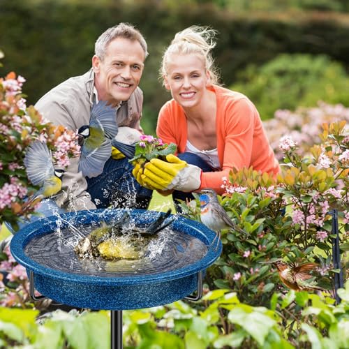 Bird Baths for Outside (Blue)
