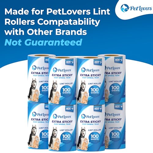 Extra Sticky Lint Roller Mega Value Set for Pet Hair Removal