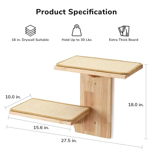 Cat Wall Shelves (Sisal mat)