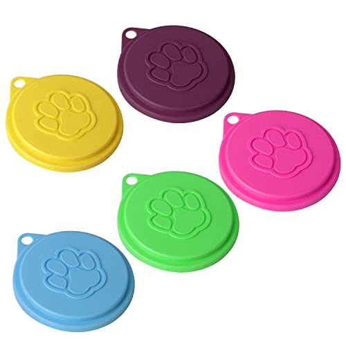 5 PCS Pet Dog Cat Food Can Cover Pet self