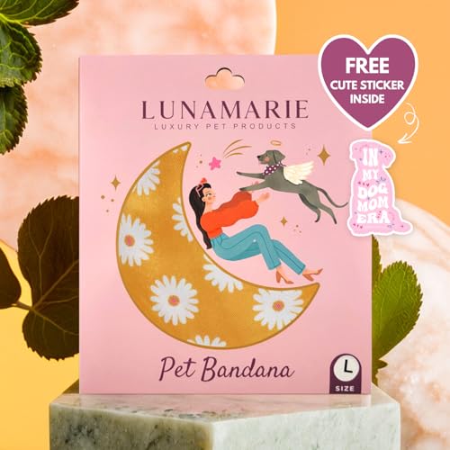 Luxury Pet Birthday Bandanas (Daisies / Small)