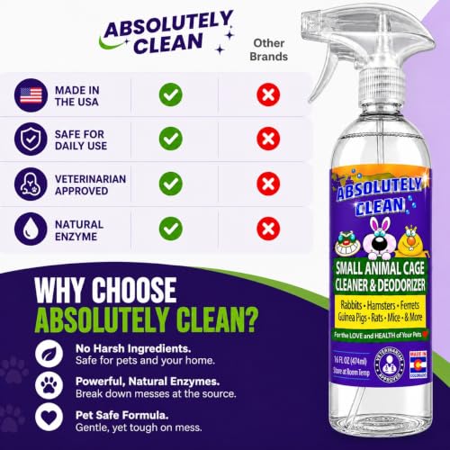 Amazing Small Animal Cage Cleaner (16 Fl Oz (Pack of 6))