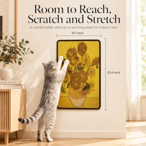 Art Sisal Cat Scratcher Mat (Sunflower)