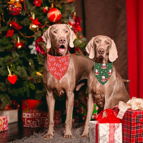 Christmas Dog Bandana (X-Large / Red and green)