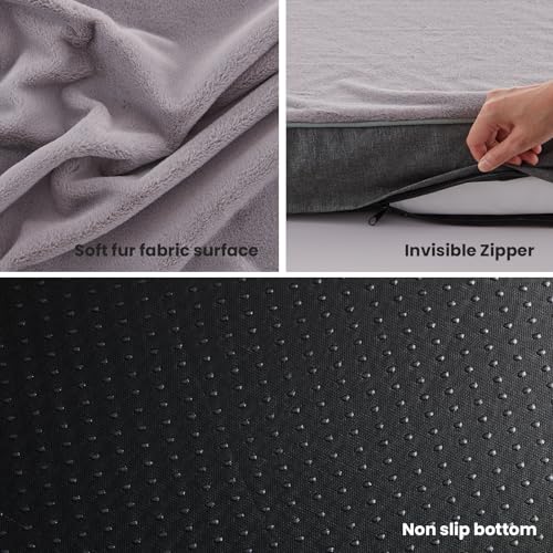 Cooling Dog Beds for Dogs (Grey / XXX-Large: 50" x 34" x 4")