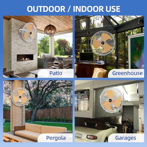 20 Inch Outdoor Wall Fan (20 Inch - Outdoor Use)