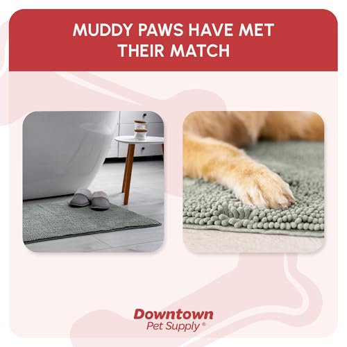 Dog Mud Mat 36" x 26" Light Gray (36" x 26" / Light Gray)