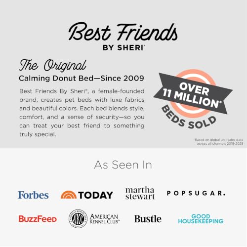 Original Calming Donut Dog Bed (Frost Shag / X-Large)