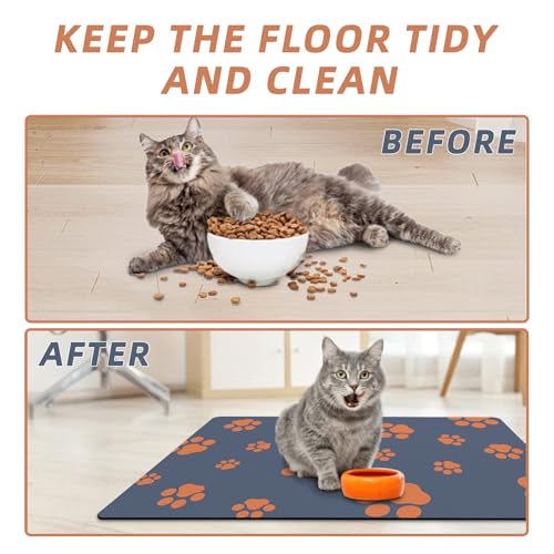 12"×20" Dog Food Mat (Blue / 12"×20")