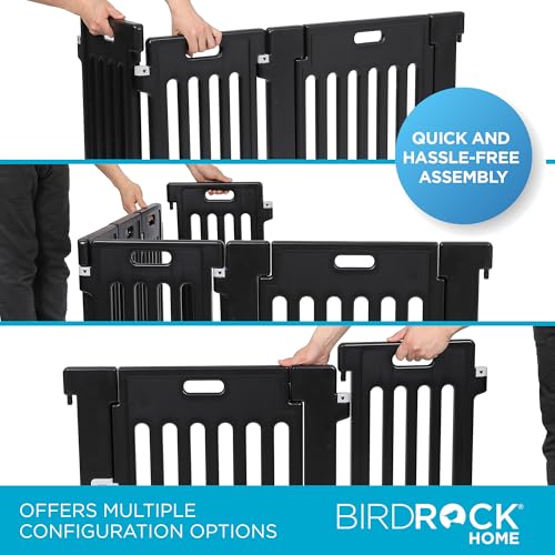 Internet’s Best Dog Playpen with Lockable Door (Black / 12 Panels)
