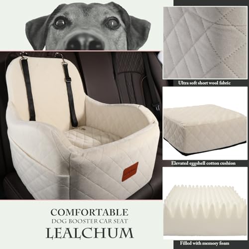 Dog Booster Car Seat (Beige / Medium)