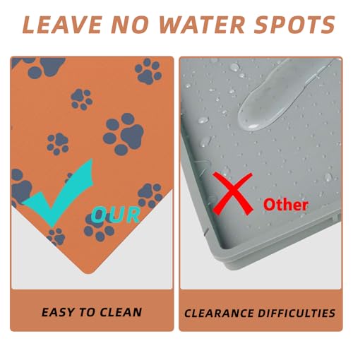 18"×30" Dog Food Mat (Orange / 18"×30")