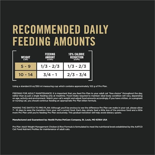 Weight Control Dry Cat Food (3.5 Pound (Pack of 1))