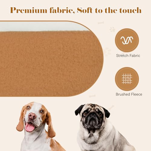 Dog Sweaters for Small Dogs Dog Hoodie Solid Soft Brushed Fleece Pet Clothes Pet Hoodie Sweatshirt with Pocket (Small / Coffee)