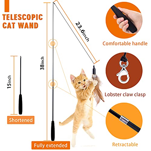 Retractable Cat Wand Toys