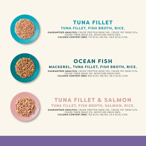 6 Flavor Variety in Broth Wet Cat Food 36 (2.47 Ounce (Pack of 36))